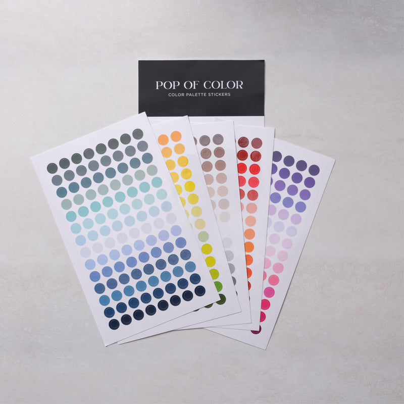 Pop of Color - Color Palette Stickers